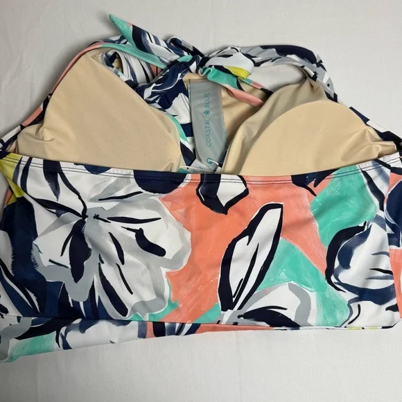 Women’s Floral 1pc Swimwear by Coastal Blue Sz XL (16-18) NWT - Picture 5 of 13